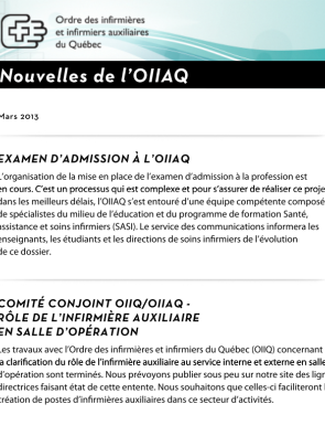 Bulletin Mars 2013